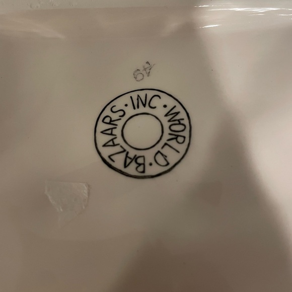 World Bazaar Set Vintage Late 20th Thanksgiving Turkey Platter & Serving Tray - Picture 10 of 11